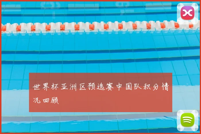 世界杯亚洲区预选赛中国队积分情况回顾